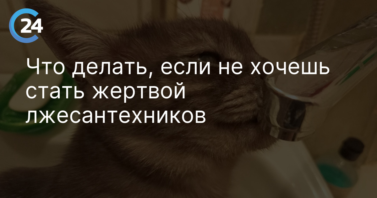 Что делать, если не хочешь стать жертвой лжесантехников