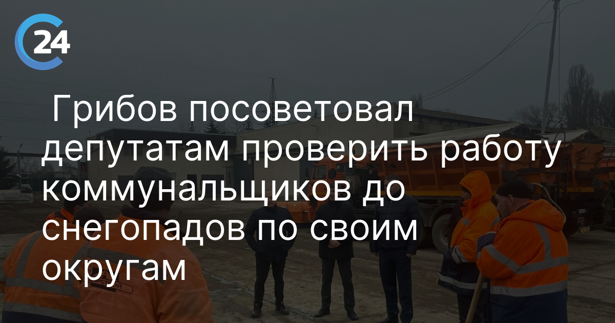 Грибов посоветовал депутатам проверить работу коммунальщиков до снегопадов по своим округам