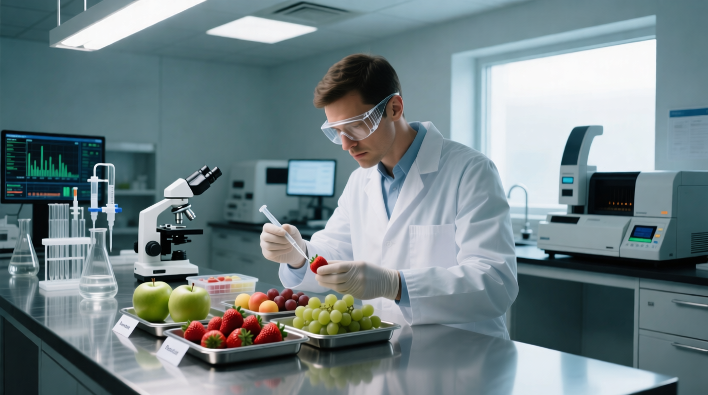 Проверка фруктов на пестициды