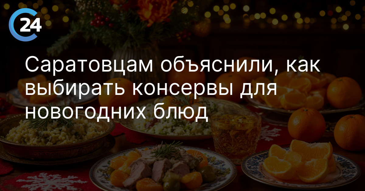 Саратовцам объяснили, как выбирать консервы для новогодних блюд
