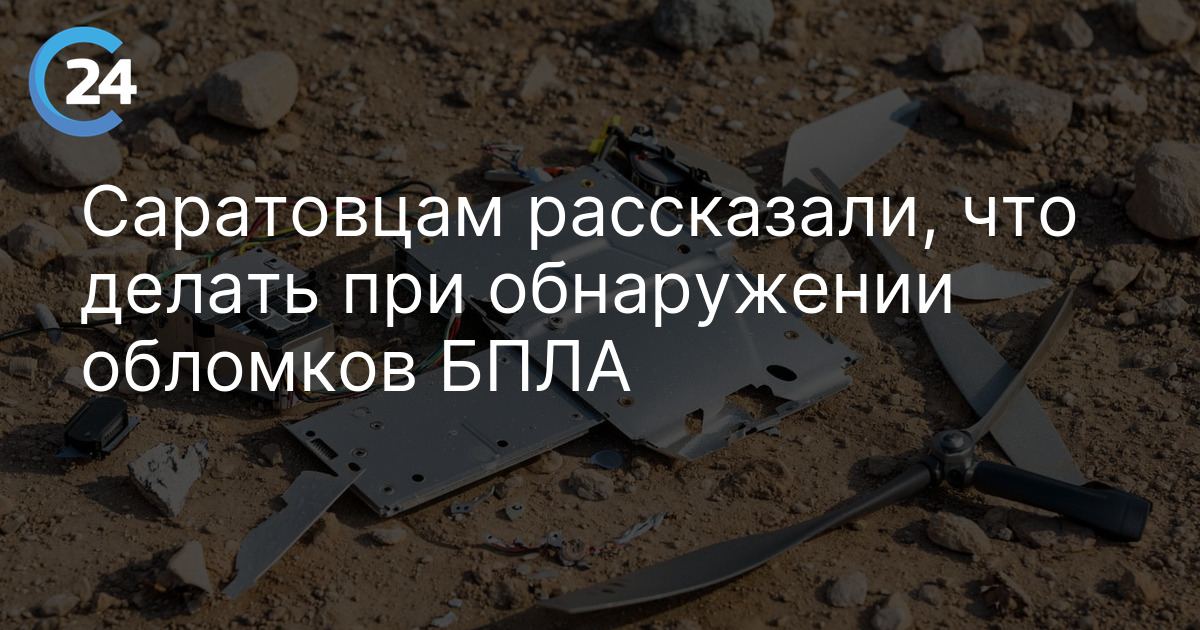 Саратовцам рассказали, что делать при обнаружении обломков БПЛА