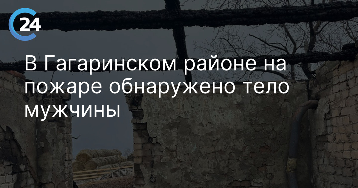 В Гагаринском районе на пожаре обнаружено тело мужчины