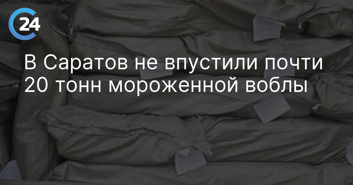 В Саратов не впустили почти 20 тонн мороженной воблы