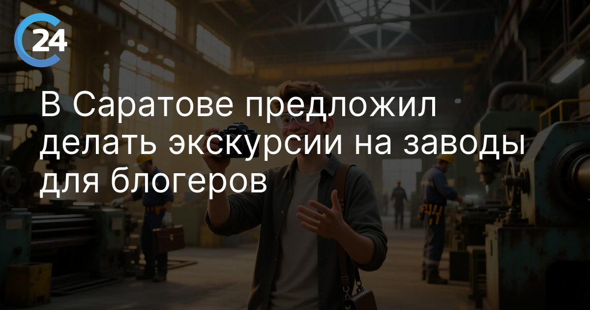В Саратове предложил делать экскурсии на заводы для блогеров