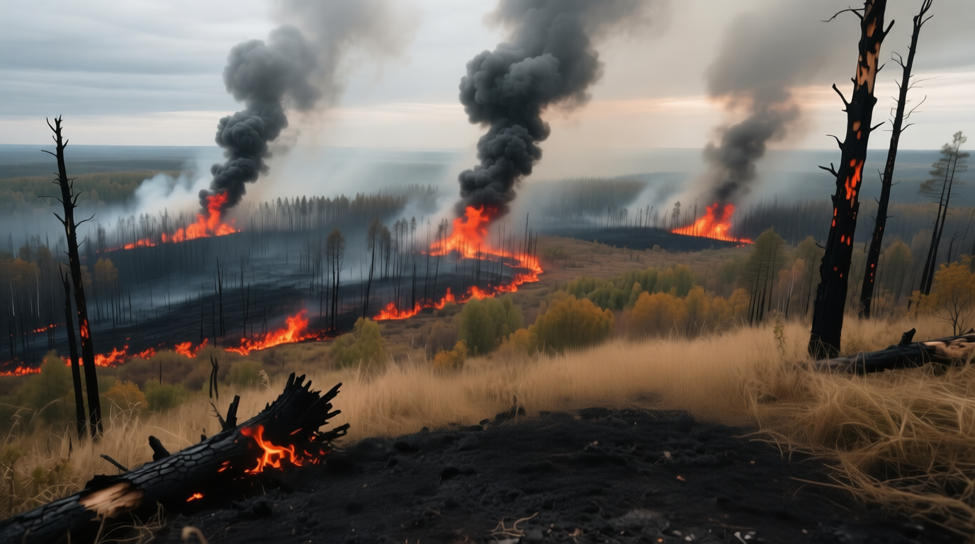 Пожар в лесу, ИИ