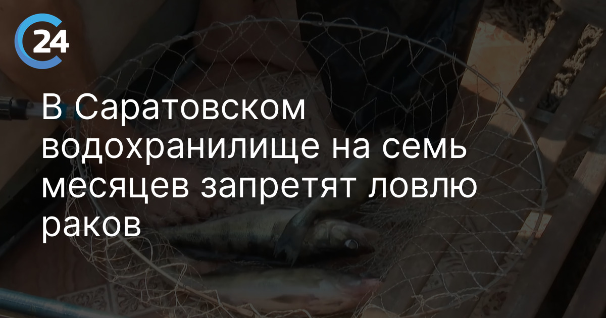 В Саратовском водохранилище на семь месяцев запретят ловлю раков