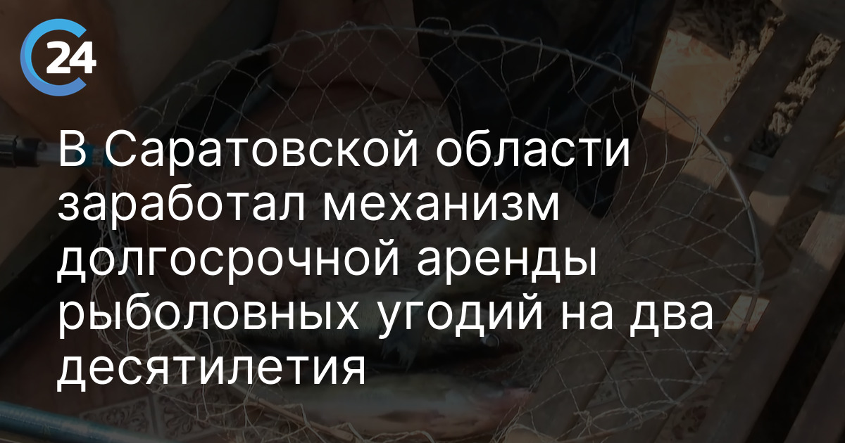 В Саратовской области заработал механизм долгосрочной аренды рыболовных угодий на два десятилетия
